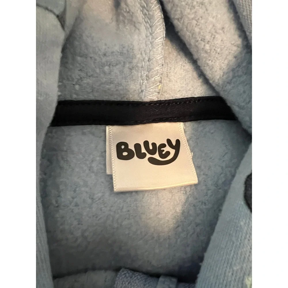 Bluey‎ Girls Boys Fleece Hoodie and Joggers Tracksuit Set Light Blue Size 6
